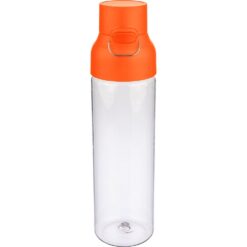 Butelka sportowa 750 ml z nadrukiem Twojego logo, materiał: metal, pp, silikon, tritan, kolor: pomarańczowy