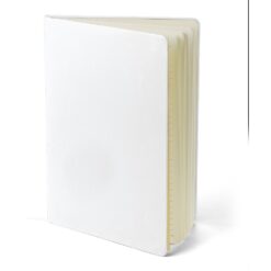 Notatnik A4 z nadrukiem Twojego logo, materiał: guma, karton, pu, papier, kolor: biały