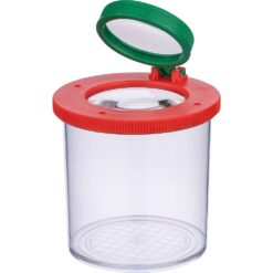 Słoik ze szkłem powiększającym z nadrukiem Twojego logo, materiał: plastik, akryl, ps, kolor: jasnozielony