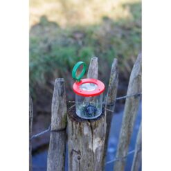 Słoik ze szkłem powiększającym z nadrukiem Twojego logo, materiał: plastik, akryl, ps, kolor: jasnozielony