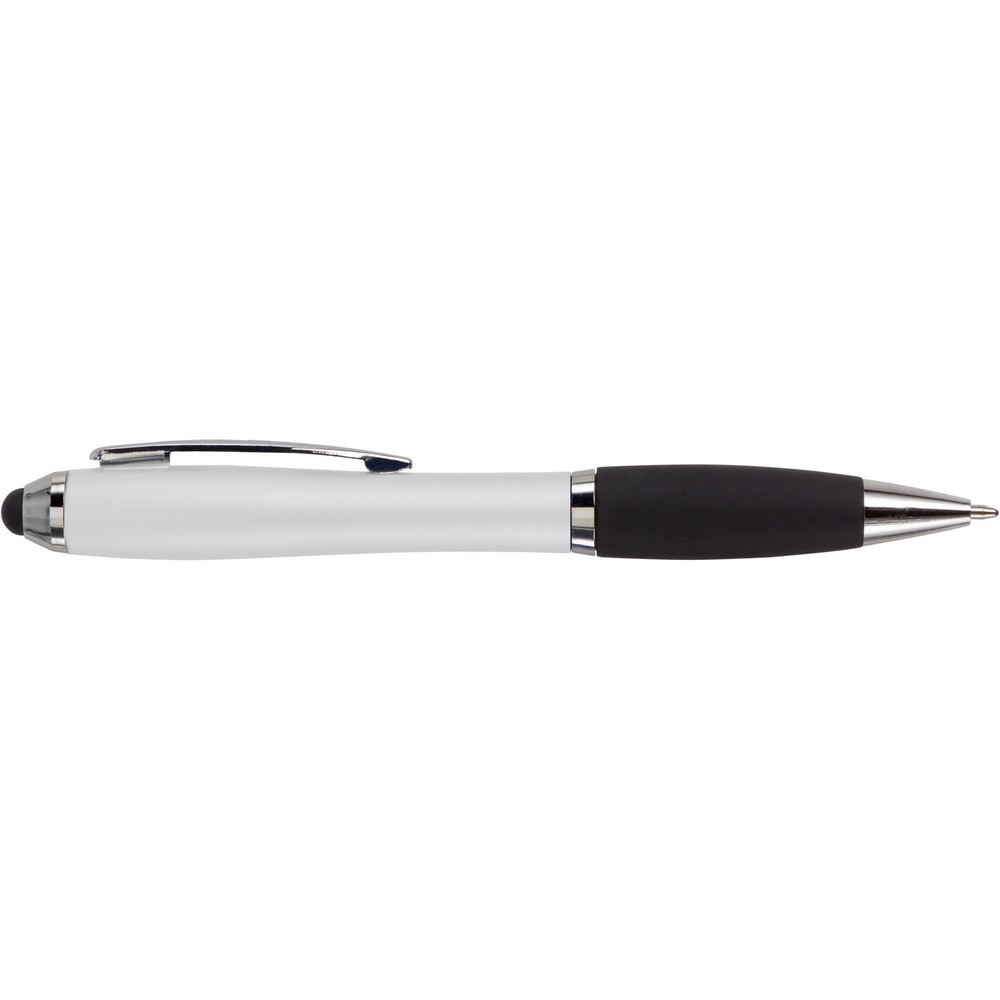 Długopis, touch pen z nadrukiem Twojego logo, materiał: metal, plastik, guma, kolor: biały Długopis, touch pen z nadrukiem Twojego logo, materiał: metal, plastik, guma, kolor: biały