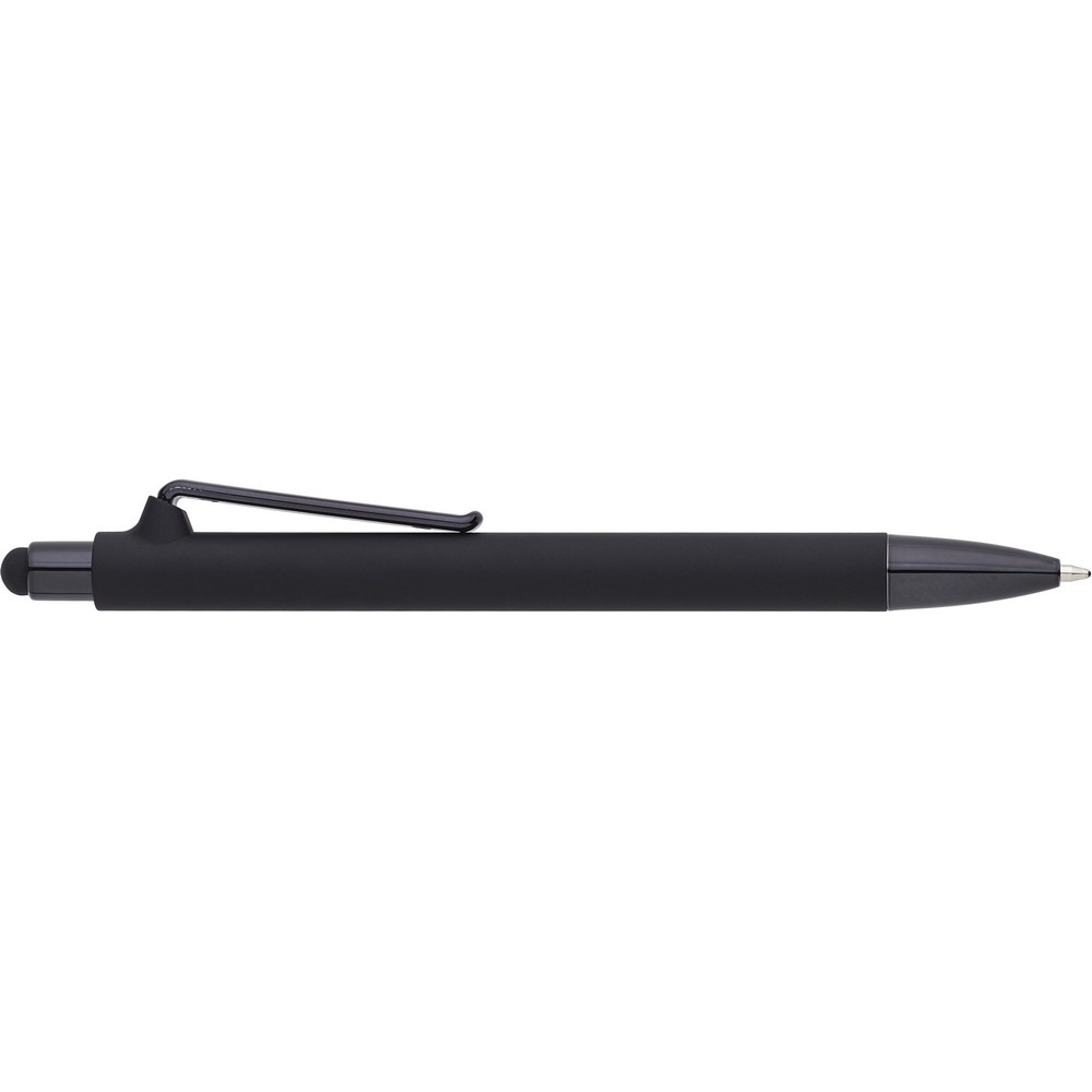 Długopis, touch pen z nadrukiem Twojego logo, materiał: plastik, silikon, kolor: czarny Długopis, touch pen z nadrukiem Twojego logo, materiał: plastik, silikon, kolor: czarny