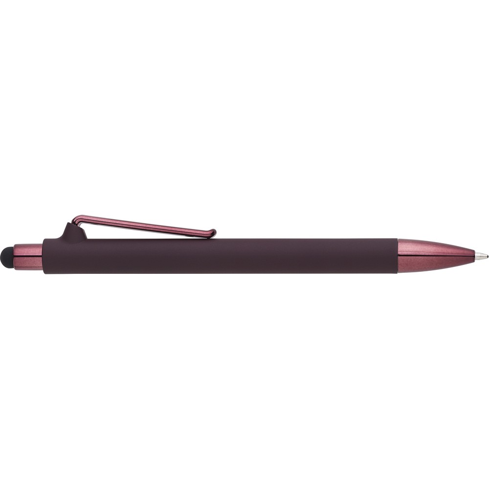 Długopis, touch pen z nadrukiem Twojego logo, materiał: plastik, silikon, kolor: brązowy Długopis, touch pen z nadrukiem Twojego logo, materiał: plastik, silikon, kolor: brązowy