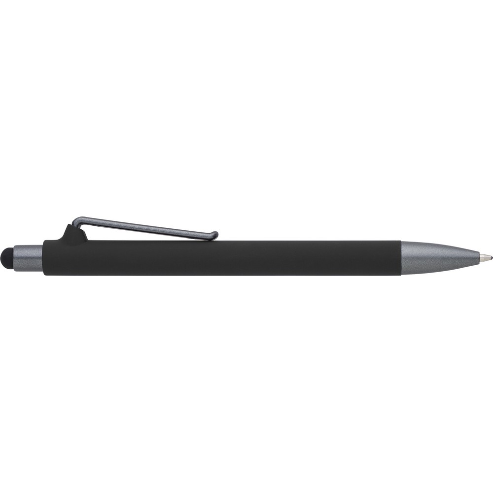 Długopis, touch pen z nadrukiem Twojego logo, materiał: metal, plastik, kolor: czarny Długopis, touch pen z nadrukiem Twojego logo, materiał: metal, plastik, kolor: czarny