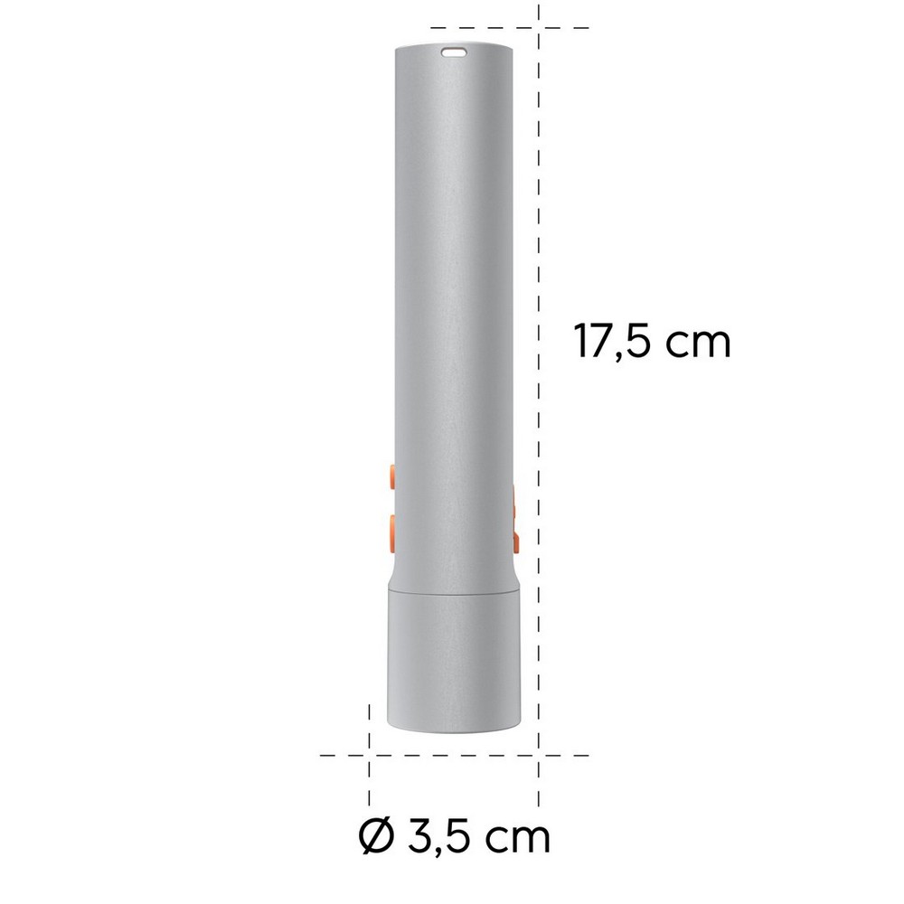 Latarka LED Hama FL350-C z nadrukiem Twojego logo, materiał: aluminium, kolor: srebrny Latarka LED Hama FL350-C z nadrukiem Twojego logo, materiał: aluminium, kolor: srebrny