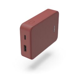 Power bank 10000 mAh Hama Power Pack z nadrukiem Twojego logo, materiał: plastik, kolor: czerwony