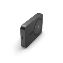Magnetyczny power bank 10000 mAh Hama z nadrukiem Twojego logo, materiał: aluminium, kolor: czarny