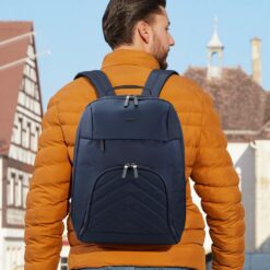 Plecak na laptopa 16,2" Hama Lightweight Premium z nadrukiem Twojego logo, materiał: poliester, kolor: granatowy