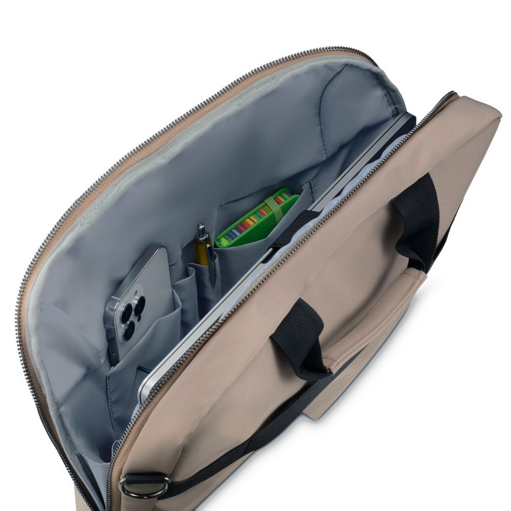 Torba na laptopa 15,6"-16,2" Hama Lightweight Premium z nadrukiem Twojego logo, materiał: rpet, kolor: beżowy Torba na laptopa 15,6"-16,2" Hama Lightweight Premium z nadrukiem Twojego logo, materiał: rpet, kolor: beżowy