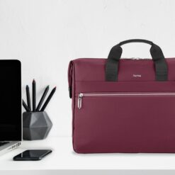 Torba na laptopa 15,6"-16,2" Hama Ultimate z nadrukiem Twojego logo, materiał: poliester, kolor: czerwony