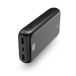 Power bank 20000 mAh Hama Power Pack Performance z nadrukiem Twojego logo, materiał: plastik, kolor: czarny