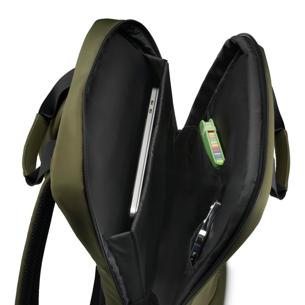 Plecak laptopa 16,2" Hama Lightweight z nadrukiem Twojego logo, materiał: poliester, rpet, kolor: zielony Plecak laptopa 16,2" Hama Lightweight z nadrukiem Twojego logo, materiał: poliester, rpet, kolor: zielony