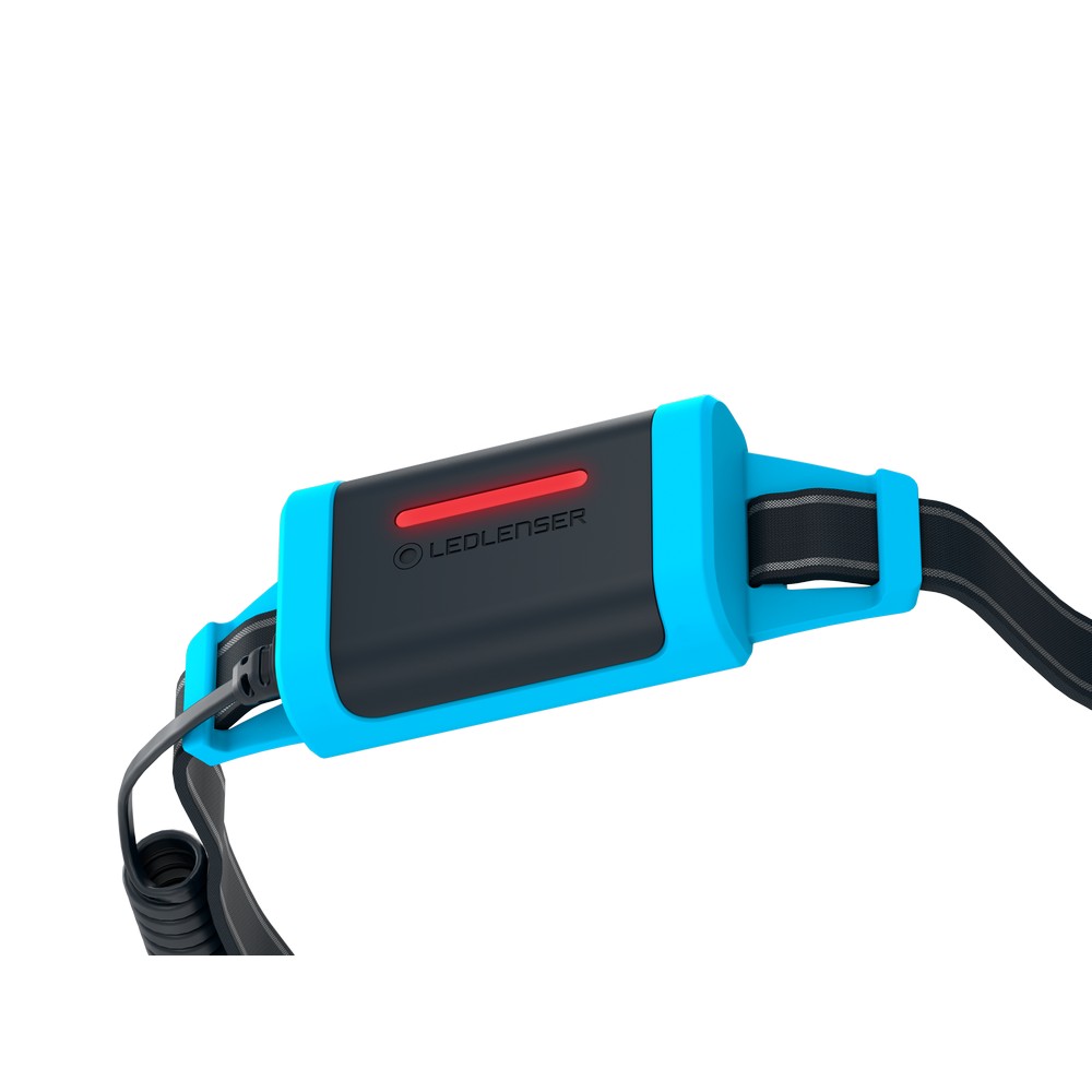 Latarka na głowę Ledlenser NEO5R z nadrukiem Twojego logo, materiał: pc, kolor: niebieski Latarka na głowę Ledlenser NEO5R z nadrukiem Twojego logo, materiał: pc, kolor: niebieski