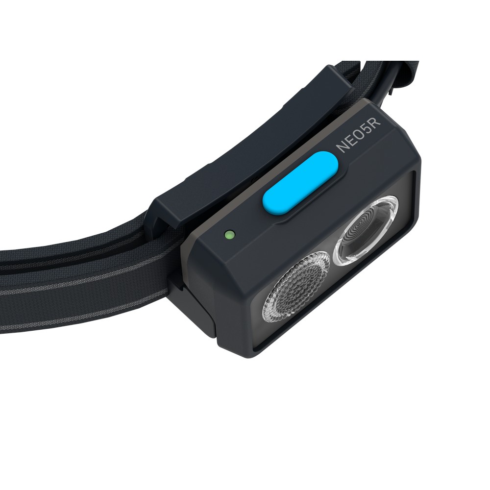 Latarka na głowę Ledlenser NEO5R z nadrukiem Twojego logo, materiał: pc, kolor: niebieski Latarka na głowę Ledlenser NEO5R z nadrukiem Twojego logo, materiał: pc, kolor: niebieski