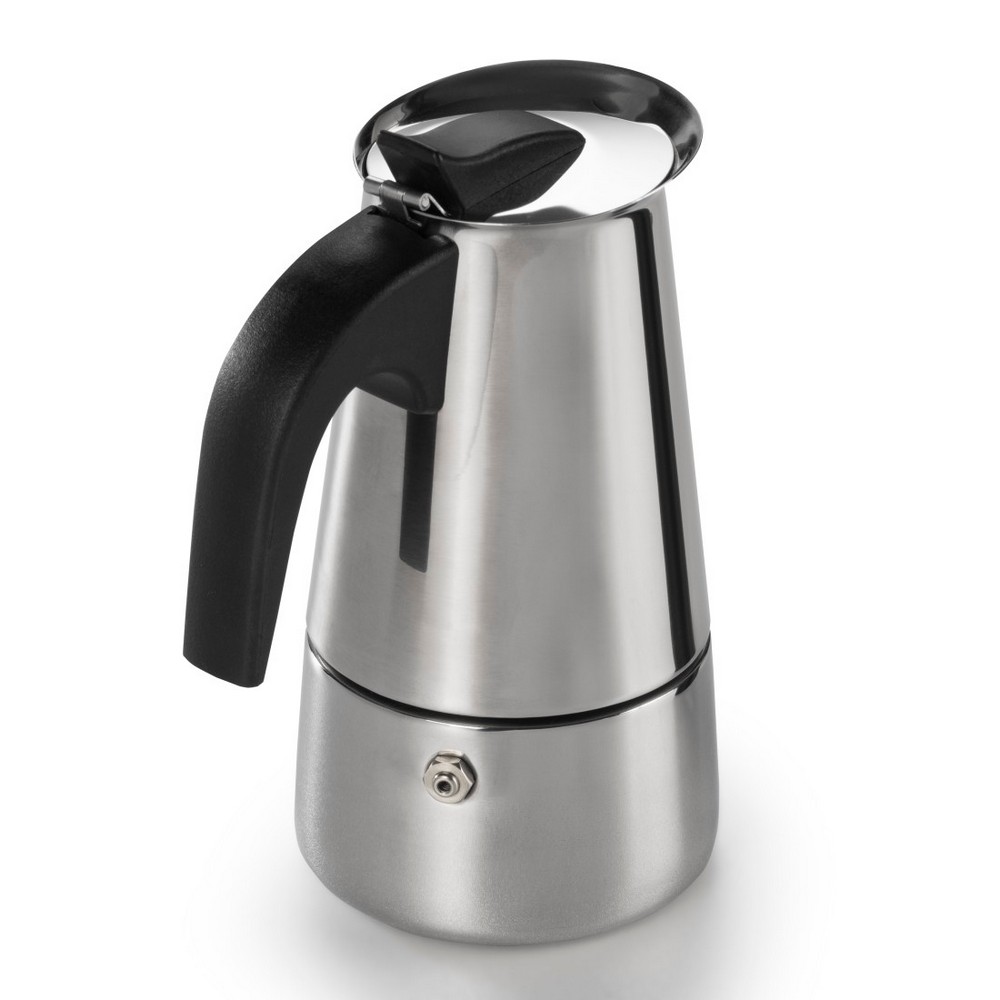 Kawiarka 200 ml Xavax z nadrukiem Twojego logo, materiał: stal nierdzewna, stal, kolor: srebrny Kawiarka 200 ml Xavax z nadrukiem Twojego logo, materiał: stal nierdzewna, stal, kolor: srebrny
