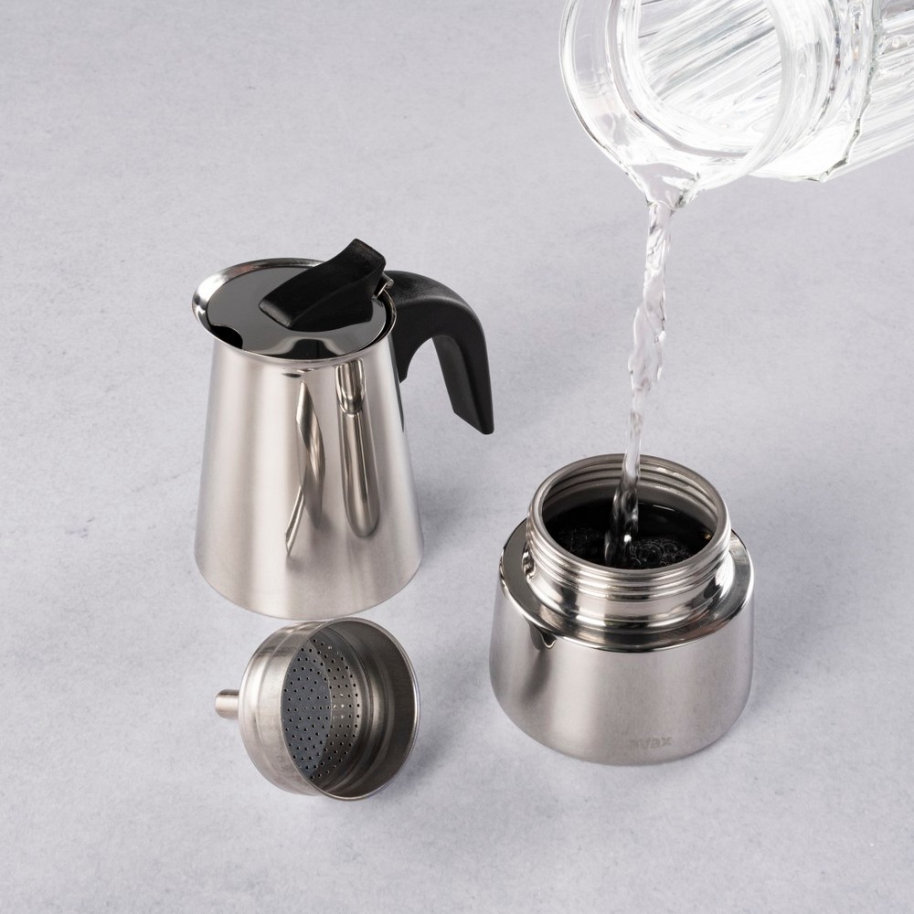 Kawiarka 200 ml Xavax z nadrukiem Twojego logo, materiał: stal nierdzewna, stal, kolor: srebrny Kawiarka 200 ml Xavax z nadrukiem Twojego logo, materiał: stal nierdzewna, stal, kolor: srebrny