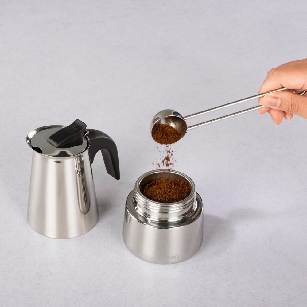 Kawiarka 200 ml Xavax z nadrukiem Twojego logo, materiał: stal nierdzewna, stal, kolor: srebrny Kawiarka 200 ml Xavax z nadrukiem Twojego logo, materiał: stal nierdzewna, stal, kolor: srebrny