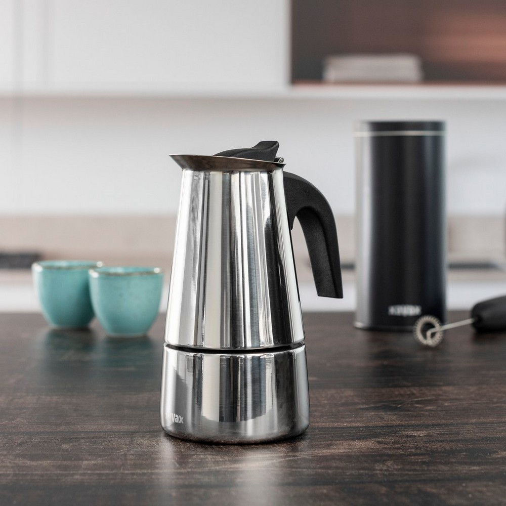 Kawiarka 200 ml Xavax z nadrukiem Twojego logo, materiał: stal nierdzewna, stal, kolor: srebrny Kawiarka 200 ml Xavax z nadrukiem Twojego logo, materiał: stal nierdzewna, stal, kolor: srebrny